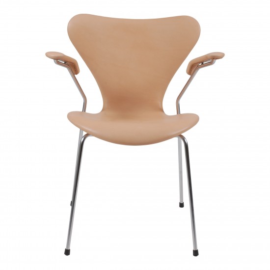 Arne Jacobsen 3207 seven armchair natural leather Cph Classic